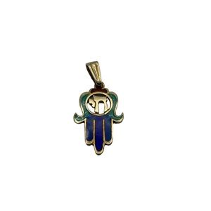 Hamsa Pendant - 14K Gold - Jewish Jewelry